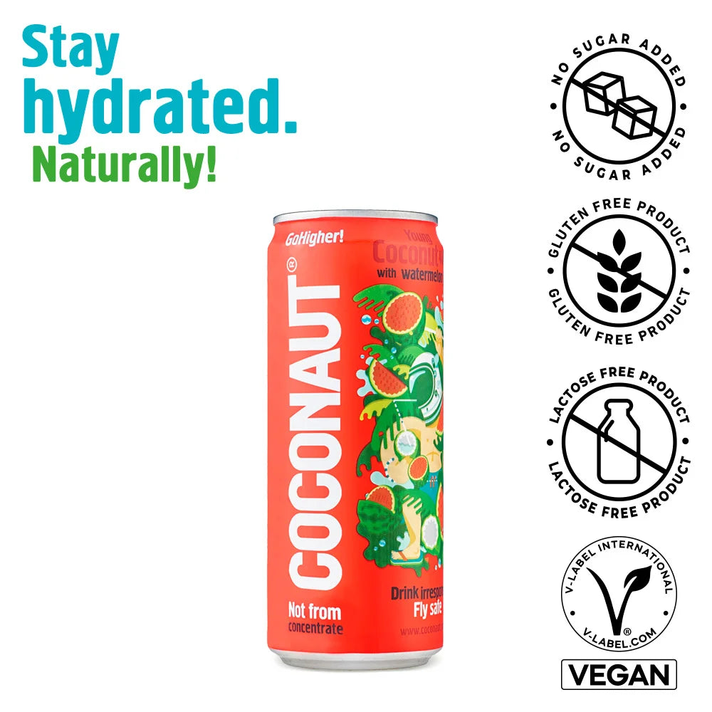 Coconaut - Young Coconut Water mit Wassermelonensaft 320ml (inkl. 0,25€ Pfand)